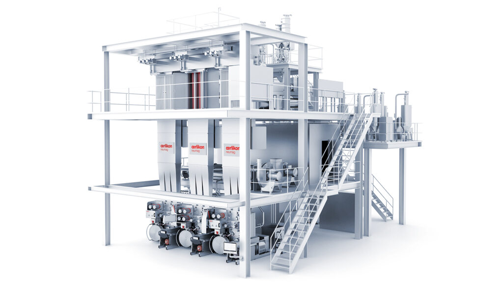 Oerlikon offers energy-efficient technologies for further conversion and expansion of a sustainable Chinese manmade fiber production 1 2024 03 21 OMF Domotex Dubai BCF