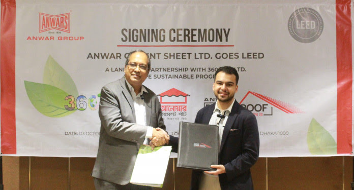 Anwar Cement Sheet takes bold step toward sustainability with pursuit of LEED certification 1 Ananta Ahmed Managing Director of 360° TSL