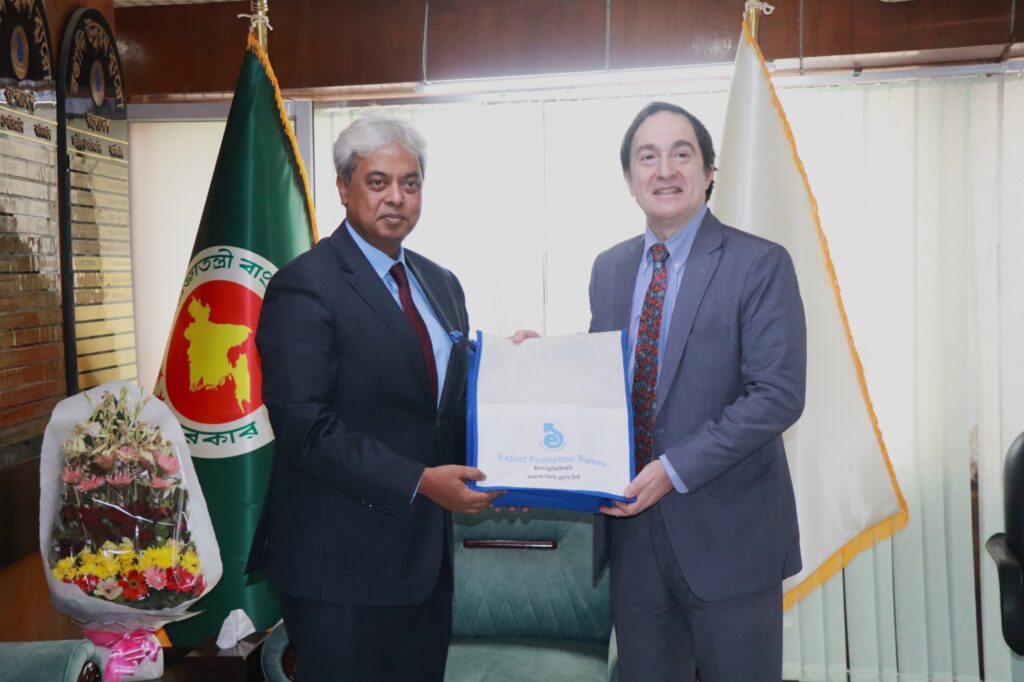 Argentina Ambassador meets BGMEA Administrator to discuss trade and investment potential 1 bgmea advisor