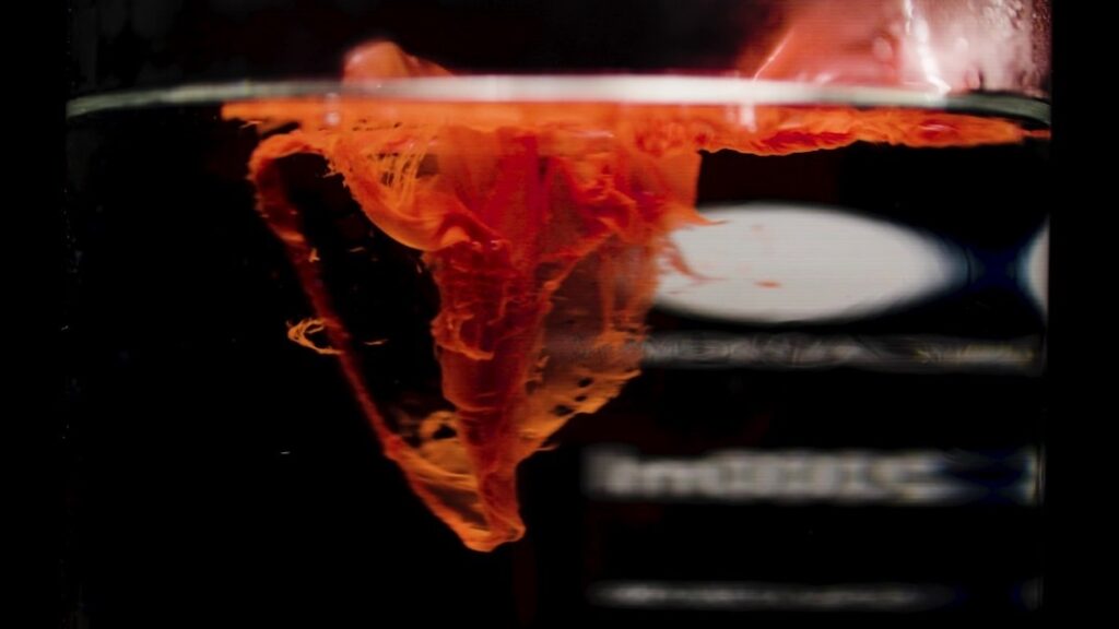 N Brown Becomes UK’s Largest Online Retailer to Switch to Hydropoltm Garment Bags to Reduce Plastic Waste 1 Image of coloured Hydropol sample dissolving in water demonstration test