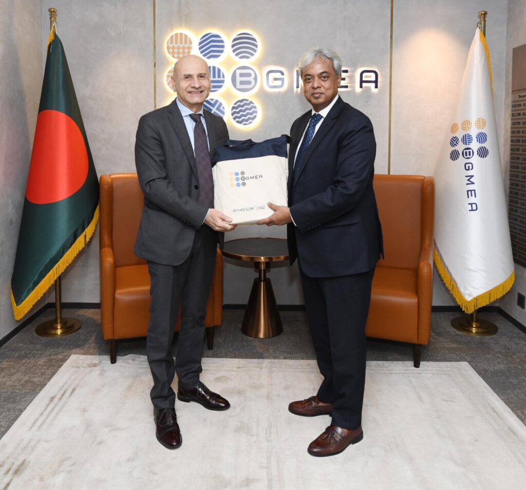 Italy Ambassador meets BGMEA Administrator to discuss trade and investment potential 1 Italy Ambassador meets BGMEA Administrator