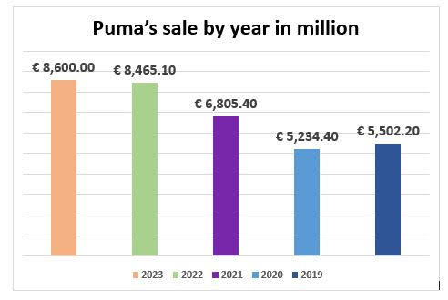 Puma recorded positive sales with 8.6 bln euros in 2023 1 image 447