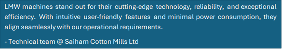 Saiham Group, Bangladesh and LMW: Strategic Alliance for Spinning Success 6 image 2